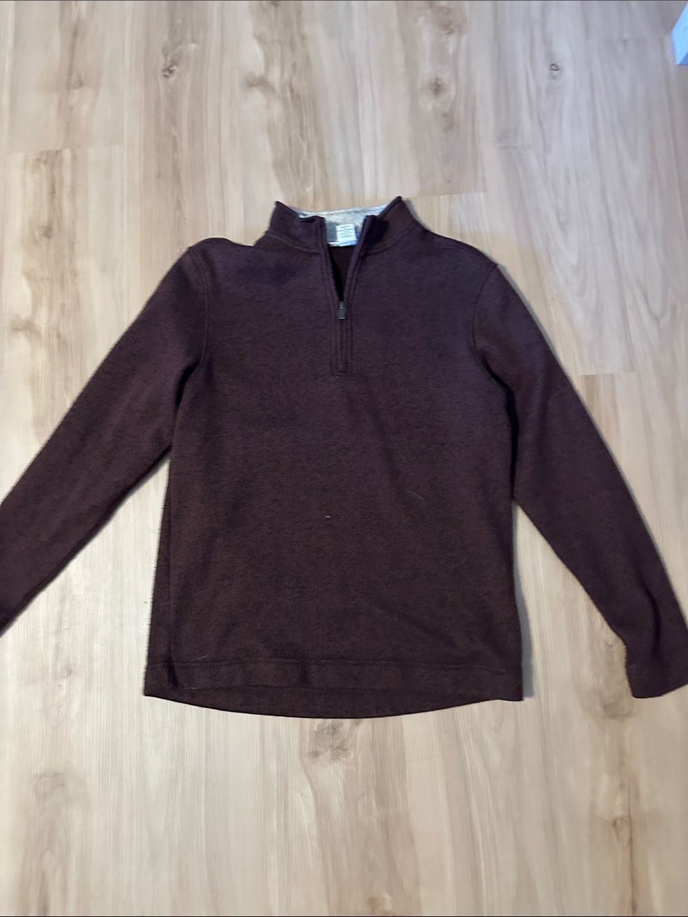 Men's Quarter-Zip Sweater Pullover - Brown